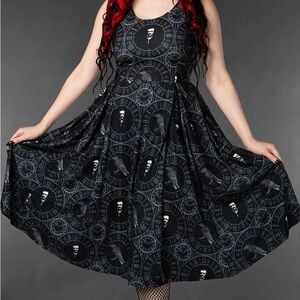 Gothic Black Raven Dress